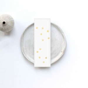 Blanco rouwkaart Ster, ideaal voor troostrijke boodschappen bij afscheid.  